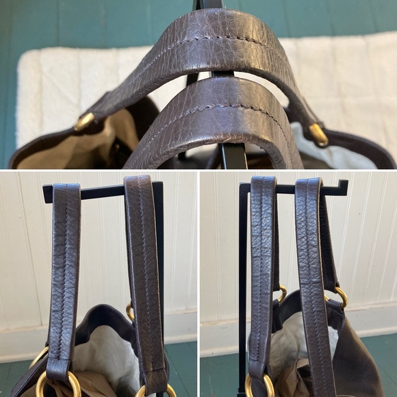 Gucci ⚡️HP⚡️ Leather Twill Hobo Bag - Picture 9 of 16